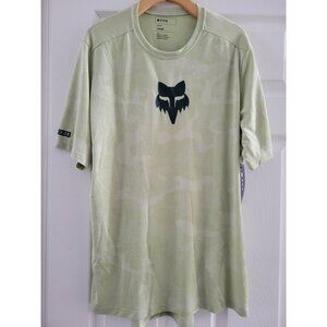 Fox Racing Ranger TruDri MTB bike Jersey New Mens Large Camo Green Gorpcore mesh